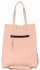Kožené kabelka shopper bag Vittoria Gotti pudrová růžová V8622