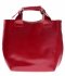 Kožené kabelka shopper bag Vera Pelle červená 854