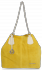 Kožené kabelka shopper bag Vittoria Gotti žlutá V3081