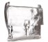 Kožené kabelka listonoška Vittoria Gotti stříbrná V05721