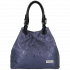 Kožené kabelka shopper bag Vittoria Gotti tmavě modrá V2053