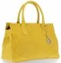 Kožené kabelka kufřík Vittoria Gotti žlutá V1597FM