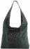 Kožené kabelka shopper bag Vera Pelle lahvově zelená A1
