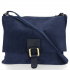 Kožené kabelka listonoška Vittoria Gotti tmavě modrá V2376