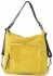 Kožené kabelka batůžek Vittoria Gotti žlutá V1670C