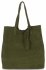 Bőr táska shopper bag Vittoria Gotti zöld V205454