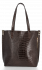 Bőr táska shopper bag Vittoria Gotti csokoládé VG803
