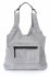 Bőr táska shopper bag Genuine Leather szürke 8023