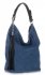 Bőr táska shopper bag Genuine Leather kék G100