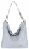 Bőr táska shopper bag Vittoria Gotti világosszürke V2054