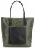 Bőr táska shopper bag Genuine Leather zöld 358