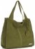 Bőr táska shopper bag Vittoria Gotti zöld V501