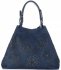 Bőr táska shopper bag Vittoria Gotti tengerkék V8913