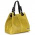 Bőr táska shopper bag Vittoria Gotti sárga V2L