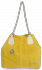 Bőr táska shopper bag Vittoria Gotti sárga V3081