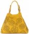 Bőr táska shopper bag Vittoria Gotti sárga V8913