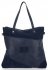Bőr táska shopper bag Roberto Ricci tengerkék 18128