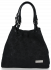 Bőr táska shopper bag Vittoria Gotti fekete V2050