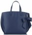 Bőr táska shopper bag Vittoria Gotti kék V6D BIGnje