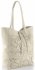 Bőr táska shopper bag Vittoria Gotti bézs V299F