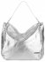 Bőr táska shopper bag Vittoria Gotti ezüst V8818