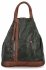 Stylowy Plecaczek Damski firmy Herisson 15-2B315 Zielony