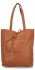 Torebka Damska Shopper Bag z Kosmetyczką firmy Herisson 15R355 Ruda