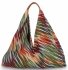 Włoska Torebka Shopper bag w Modne Wzory 835 Multikolor