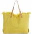 GEANȚĂ DIN PIELE shopper bag Vittoria Gotti galben V5902