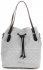GEANȚĂ DE DAMĂ shopper bag Vittoria Gotti gri deschis V1005