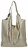 Geantă din Piele Italiană Shopper Bag cu Portfard 165 Aurie