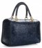 GEANȚĂ DIN PIELE cufăr Genuine Leather bleumarin 214E