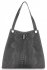 GEANȚĂ DIN PIELE shopper bag Vera Pelle gri 10477