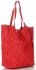 GEANȚĂ DIN PIELE shopper bag Vittoria Gotti roșu VL299