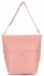 GEANȚĂ DIN PIELE shopper bag Genuine Leather roz K26