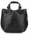 GEANȚĂ DIN PIELE shopper bag Genuine Leather negru K216