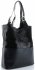 GEANȚĂ DIN PIELE shopper bag Genuine Leather negru 216