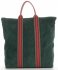 Kožené kabelka shopper bag Vittoria Gotti fľašková zelená V689746