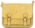 Kožené kabelka listonoška Genuine Leather žltá 1643