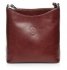 Kožené kabelka listonoška Genuine Leather hnedá 6001