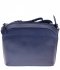 Kožené kabelka listonoška Vera Pelle 409 tmavo modrá
