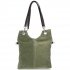 Kožené kabelka listonoška Genuine Leather 222 zelená