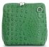 Kožené kabelka listonoška Genuine Leather dračia zelená 218