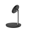 TECH-PROTECT QI15W-A39 2IN1 MAGNETIC MAGSAFE WIRELESS CHARGER BLACK
