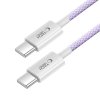 TECH-PROTECT ULTRABOOST LITE TYPE-C KABEL  PD60W/3A 200CM MAUVE