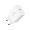 TECH-PROTECT NC20W 1-PORT ŁADOWARKA SIECIOWA  PD20W + KABEL TYP-C  WHITE
