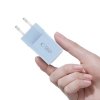 TECH-PROTECT NCM33W 2-PORT NETWORK CHARGER PD 33W / QC3.0 BABY BLUE