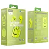 Acefast dokanałowe słuchawki bezprzewodowe TWS Bluetooth zielony (T6 youth green)