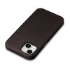 iCarer Oil Wax Premium Leather Case skórzane etui iPhone 14 Plus magnetyczne z MagSafe brązowy (WMI14220703-BN)