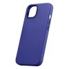 iCarer Litchi Premium Leather Case skórzane etui iPhone 14 Plus magnetyczne z MagSafe ciemnoniebieski (WMI14220711-DB)